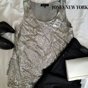 Jones New York Sequined Tank